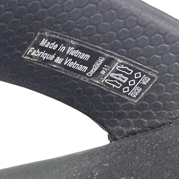 Crocs Sandals Women’s size 11 Monterey Diamante Black Embellished Thong Wedge - Picture 5 of 6